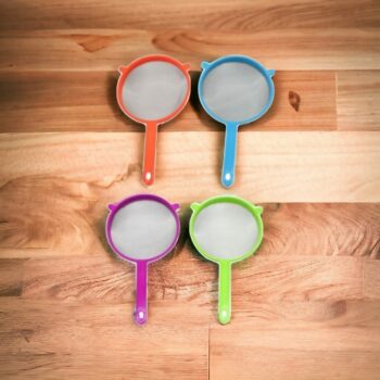 Lot de 12 (Soit 0,75€ unité) : Passoire Tamis Colorée - 22,5 x 10,5cm – Image 3