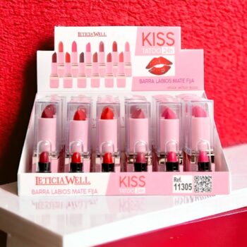 Présentoir de 24 (soit 1,12€ l'unité) : Rouge à lèvres Kiss
