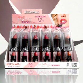 Présentoir de 24 (soit 1,15€ l'unité) : Rouge à lèvres super mat