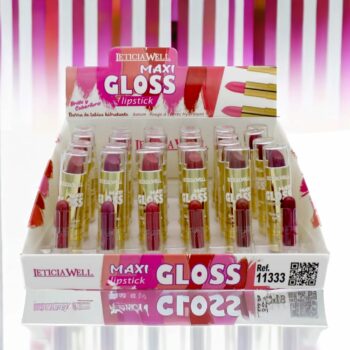 Présentoir de 24 (soit 0,74€ l'unité) : Rouge à lèvres Maxi gloss – Image 2