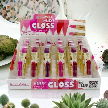 Présentoir de 24 (soit 0,74€ l'unité) : Rouge à lèvres Maxi gloss