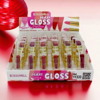 Présentoir de 24 (soit 0,74€ l'unité) : Rouge à lèvres Maxi gloss