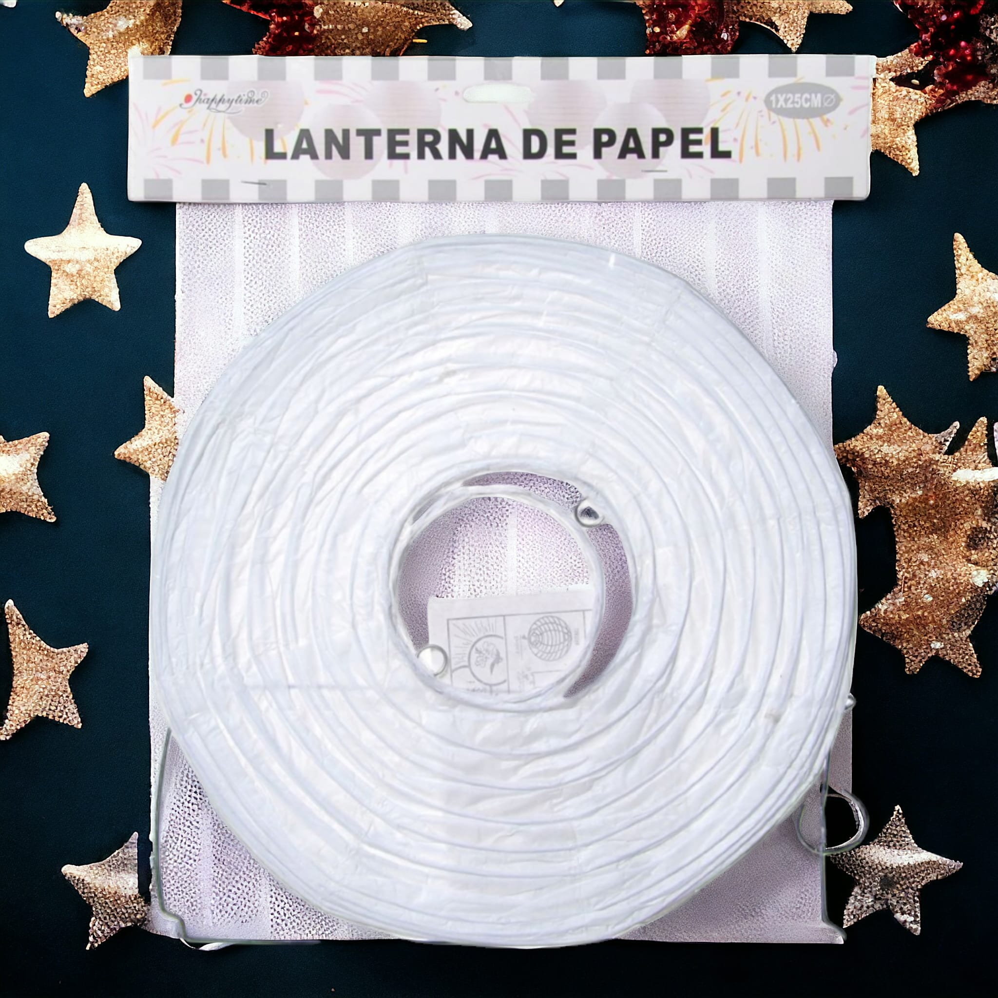 IMG-20240126-WA0076 Lot de 12 (Soit 1,02€ unité) : Lanterne de papier ronde Blanche - 25cm – Image 3