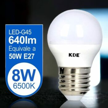 Lot de 10 ampoules 640lm LED 8W (soit 1,57€ l'unité)