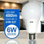 Lot de 10 ampoules 480lm LED 6W (soit 1,27€ l'unité)