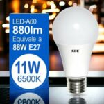 Lot de 10 ampoules 880lm LED 11W (soit 1,57€ l'unité)