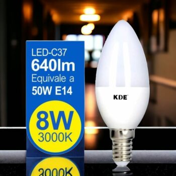 Lot de 10 ampoules 640lm LED 8W (soit 1,63€ l'unité)