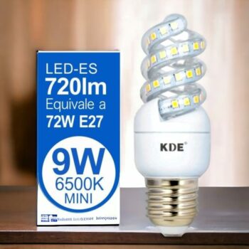 Lot de 10 ampoules spirales 720lm LED 9W (soit 3,22€ l'unité)