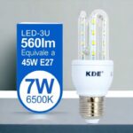 Lot de 10 ampoules 560lm LED 7W (soit 2,73€ l'unité)