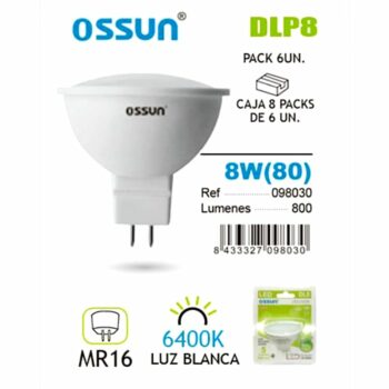 Lot de 6 ampoules encastrables 800lm LED 8W (soit 3,03€ l'unité) – Image 2