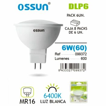 Lot de 6 ampoules encastrables 600lm LED 6W (soit 2,68€ l'unité) – Image 2