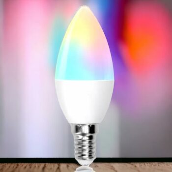 Lot de 5 ampoules RGB LED 4.8W (soit 5,92€ l'unité)