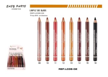 Présentoir de 64 Crayons pour les yeux 8 Teintes – Image 2
