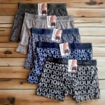 Lot mélangé de 24 (soit 1,20€ unité) : Boxers Bleus/Gris/Noirs à motifs M au XXXL - Collection UrbanSculpt