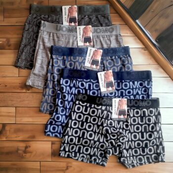 Lot mélangé de 48 (soit 1,08€ unité) : Boxers Bleus/Gris/Noirs à motifs M au XXXL - Collection UrbanSculpt
