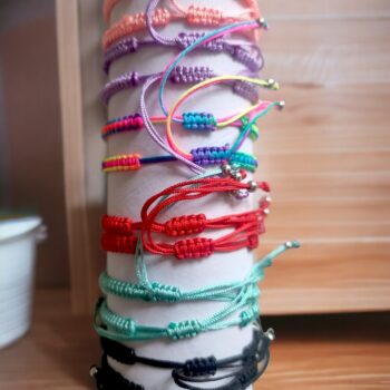 Présentoir de 24 (0,95€ pièce) : Bracelet corde à Strass - Modèle règlable – Image 6