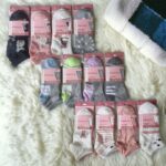 Lot mélangé de 48 (soit 0,35€ la paire) : Chaussettes courtes femme à motifs - Nuances Pastels
