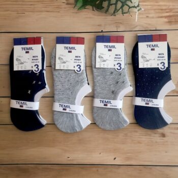 Lot mélangé de 60 (soit 0,29€ la paire) : Chaussettes invisibles homme à motifs - Collection DiscreetDesigns – Image 3