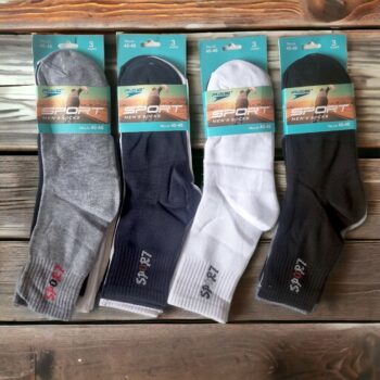 Lot mélangé de 60 (soit 0,42€ la paire) : Chaussettes sport homme mi-hautes - Collection SwiftMax Sport – Image 5