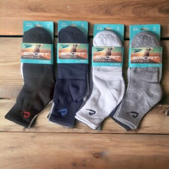 Lot mélangé de 60 (soit 0,42€ la paire) : Chaussettes sport homme mi-hautes - Collection SwiftMax Sport – Image 4