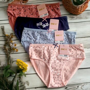 Lot mélangé de 48 (soit 0,90€ unité) : Culottes à motifs S/M au XXXL - Collection Fancy