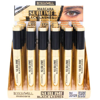 Présentoir de 24 (soit 1,29€ l'unité) : Mascara noir "SUBLIME BLACK LASHES"
