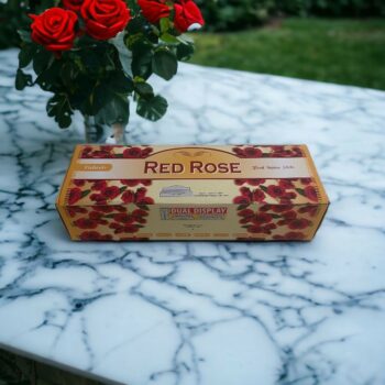Présentoir de 6 boîtes de 20 encens (0,52€ la boite de 20): Sticks d'encens - Rose rouge – Image 3