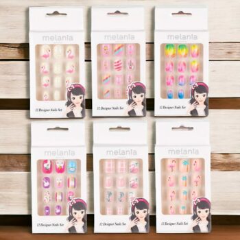 Lot de 12 packs (Soit 0,97€ le pack) de 10 Faux-Ongles et Adhésif