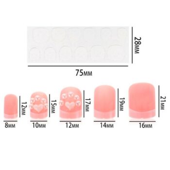 Lot de 12 packs (Soit 1,17€ le pack) de 10 Faux-Ongles et Adhésif – Image 3