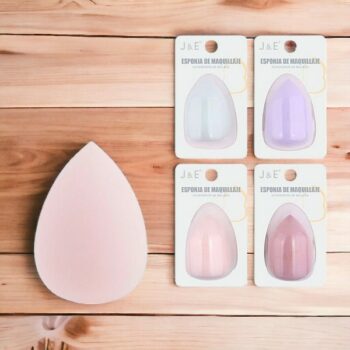 Pack de 12 blisters (soit 1,25€ unité) : Éponges pastel professionnelles de maquillage - 60x40mm – Image 2