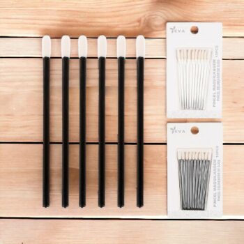 Pack de 24 Blisters de 10 (soit 0,75€ les 10) : Pinceaux mousse pour yeux - 9cm – Image 2