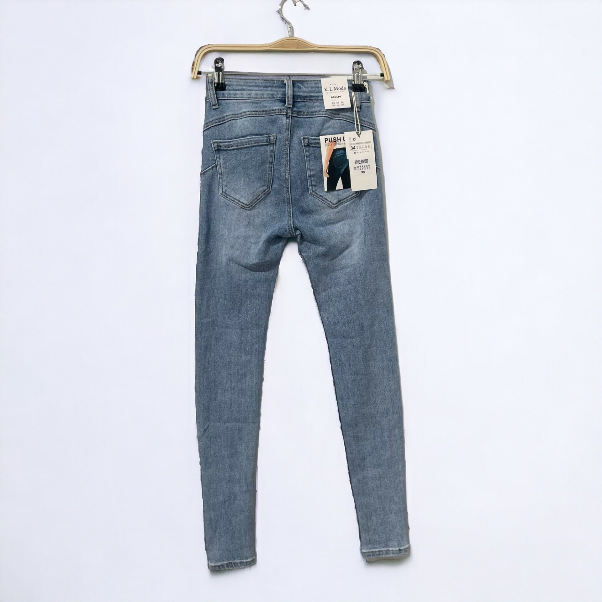 jeans femme grossiste de france distribution (14) Lot de 10 Jeans femme (Soit 11,60€ pièce) Push-Up - 34 au 44 – Image 3