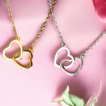 Lot de 5 Colliers Coeur (3€ pièce) : Doré en Acier Inoxydable - Qualité Premium – Image 5