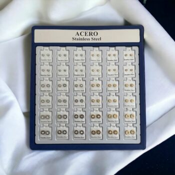 Présentoir de 36 Paires (0,70€ la paire) : Boucles d'Oreilles en Acier Inoxydable – Image 2