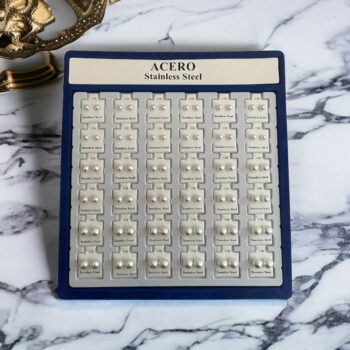 Présentoir de 36 Paires (0,50€ la paire) : Boucles d'Oreilles en Acier Inoxydable – Image 2
