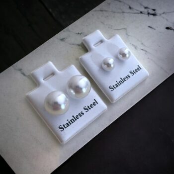 Présentoir de 36 Paires (0,50€ la paire) : Boucles d'Oreilles en Acier Inoxydable