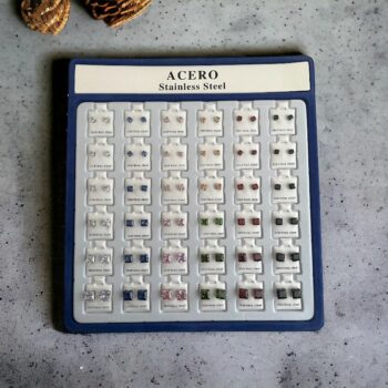 Présentoir de 36 Paires (0,50€ la paire) : Boucles d'Oreilles en Acier Inoxydable – Image 4