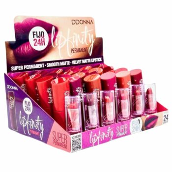Présentoir de 24 (soit 1,12€ l'unité) : Rouge à lèvres Velvet Mat Infinity 24H