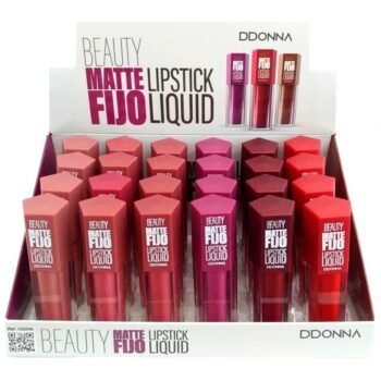 Présentoir de 24 (soit 0,99€ l'unité) : Rouge à lèvres liquide Mat Beauté