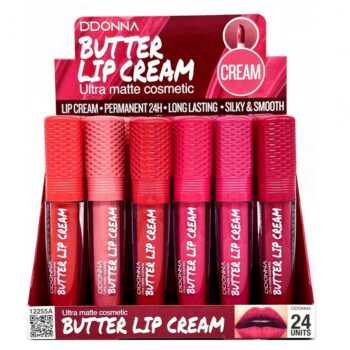 Présentoir de 24 (0,87€ pièce) : Brillant à Lèvres Crème au Beurre - Ddonna – Image 2