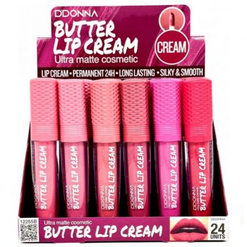 Présentoir de 24 (0,87€ pièce) : Brillant à Lèvres Crème au Beurre - Ddonna – Image 2