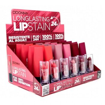 Présentoir de 24 (1,36€ pièce) : Rouge à Lèvres Mat Longue Durée FIJO 24H -D'donna