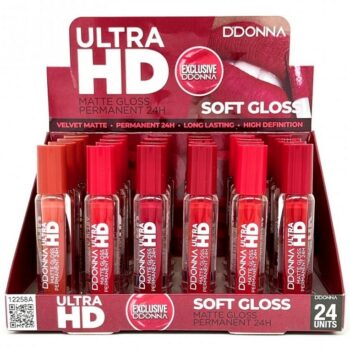 Présentoir de 24 (1,03€ pièce) : Lip Gloss Matte Ultra HD - Ddonna – Image 2