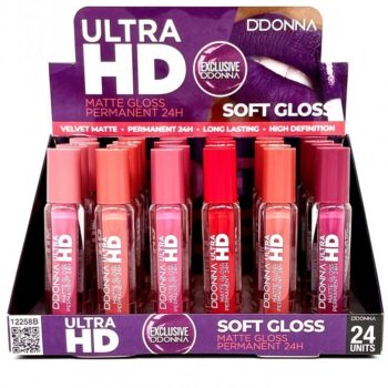 Présentoir de 24 (1,12€ pièce) : Lip Gloss Matte Ultra HD - Ddonna – Image 2