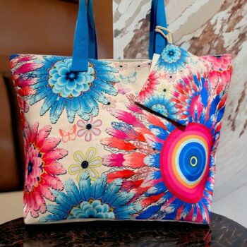 Pack éco de 12 sacs (Soit 3,60€) Mélange de grand Sac à Main en Tissu Polyvalent – Image 4