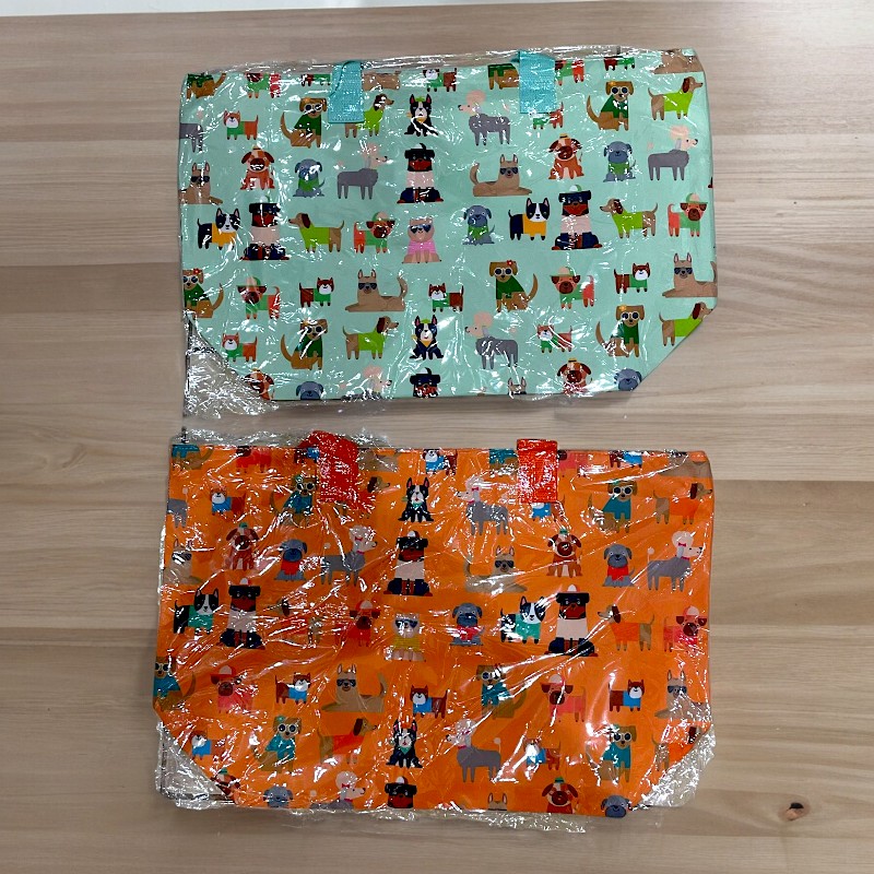 sac de plage motifs chien 2 Mélange de 5 Couleurs (soit 3,95€) Grand Sac à Main + Porte Monnaie - Motifs Chiens – Image 3