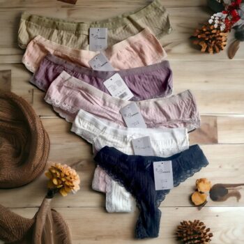 Lot mélangé de 72 (soit 0,75€ unité) : Tangas unis S/M au XXXL - Collection ChicCurves