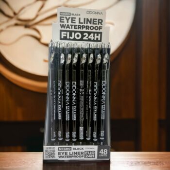 Présentoir de 48 : Crayon noir yeux Waterproof fixe 24H
