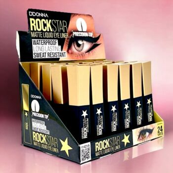 Présentoir de 24 (soit 0,86€ unité) : Eye liner noir WATERPROOF ROCK STAR