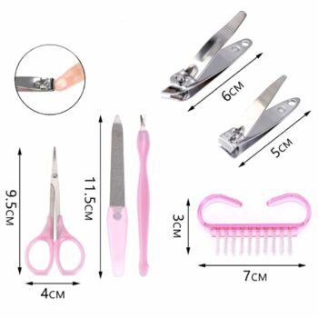Lot de 12 ensembles de 6 pièces de manucure (soit 1,42€ unité) – Image 3